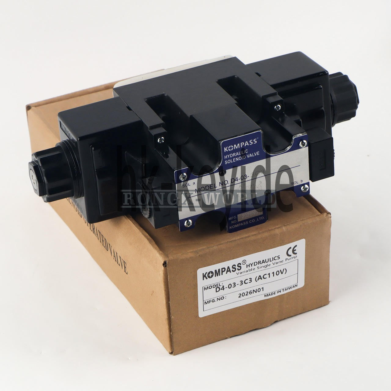 1pcs KOMPASS Solenoid Valve D4-03-3C3 110V～
