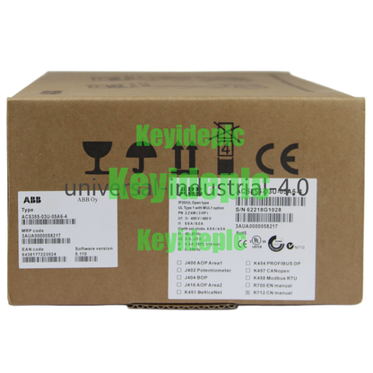 ABB AC DRIVE 3HP 5.6A 3P 380-480V R1 ACS355-03U-05A6-4 #ke