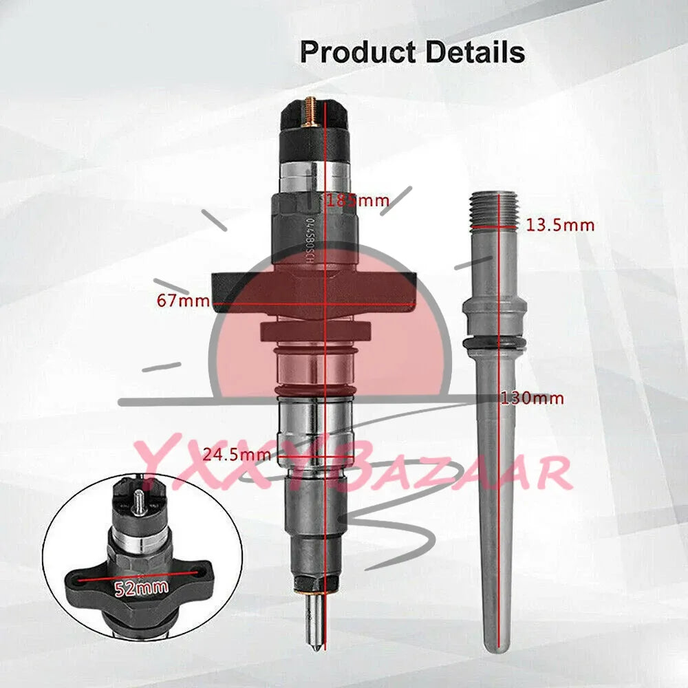 Fits For 5.9L Cummins Dodge Ram 04-09 Diesel Fuel Injector 0445120238 5263316