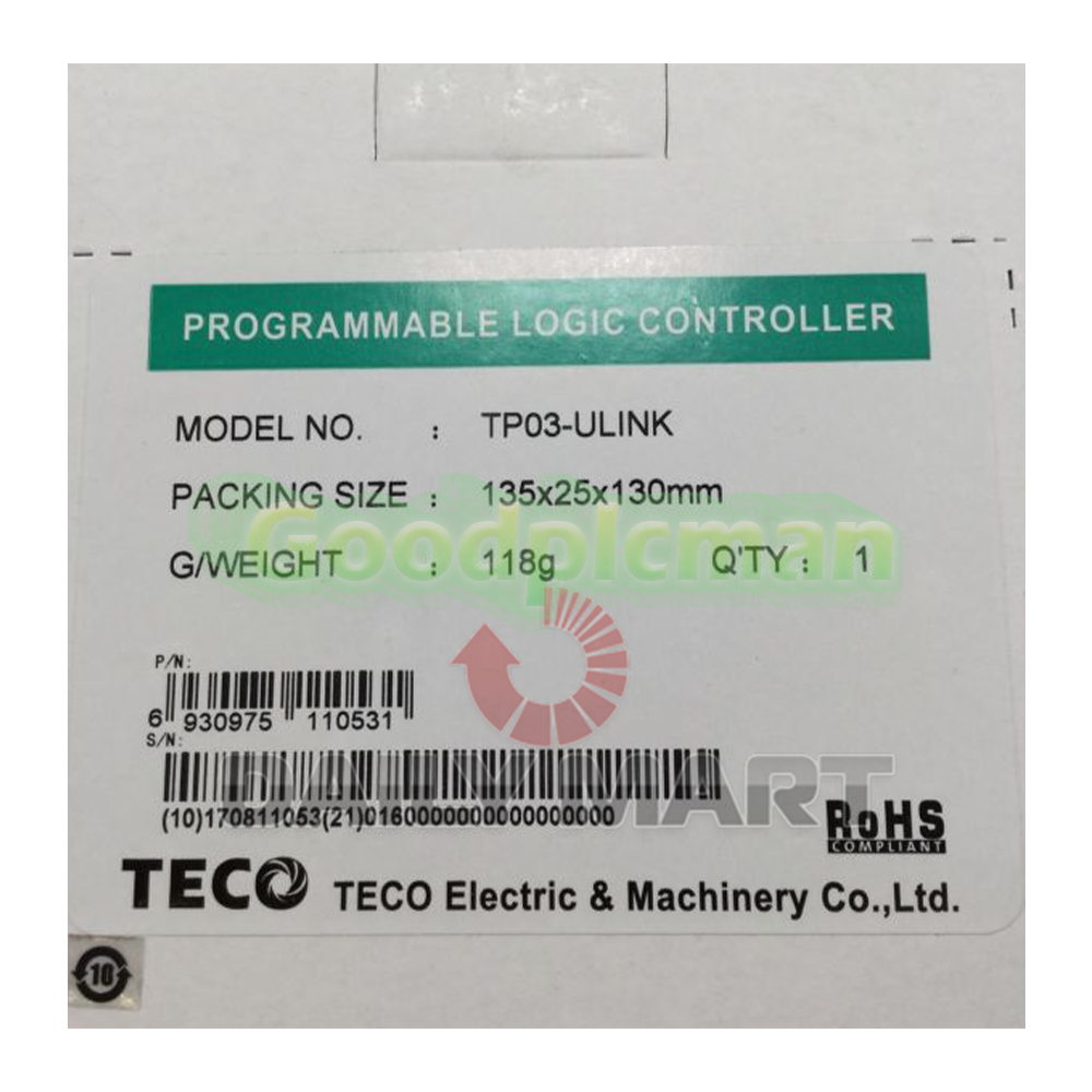 TECO TP03-ULINK Programming Cable 3m