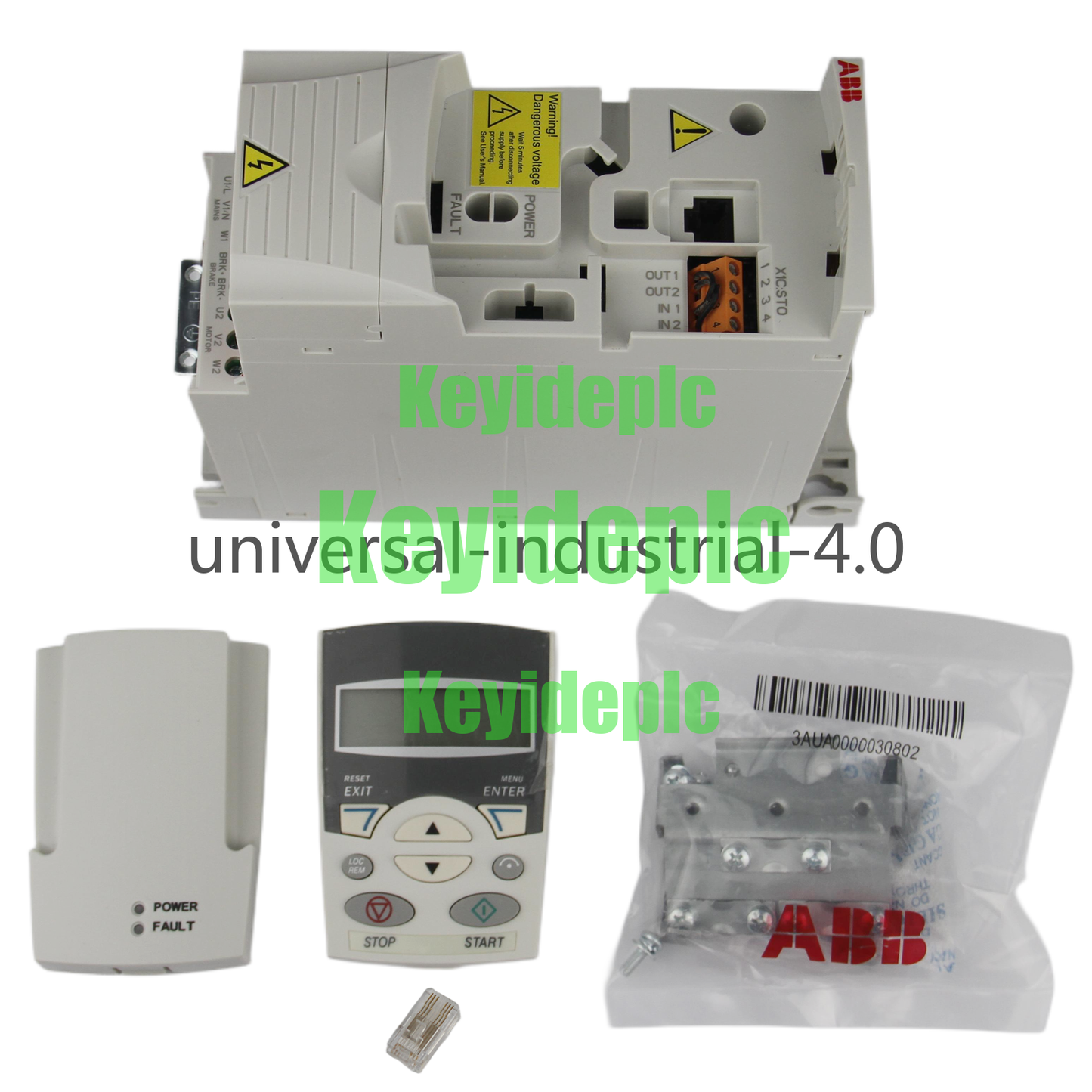 ABB AC DRIVE 3HP 5.6A 3P 380-480V R1 ACS355-03U-05A6-4 #ke
