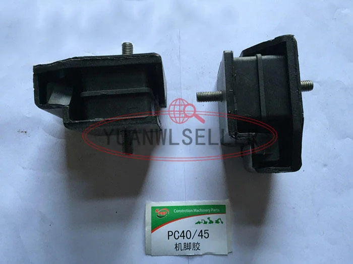 4PCS Engine Mounting Rubber Cushion Feet Bumper for Komatsu Excavator PC40 PC45 - KOMATSU [1]