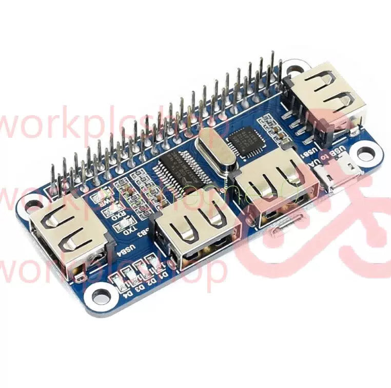 4 Port USB Hub For Raspberry Pi Expansion Board 5V UART Raspberry Zero/ W/3B+ [2]
