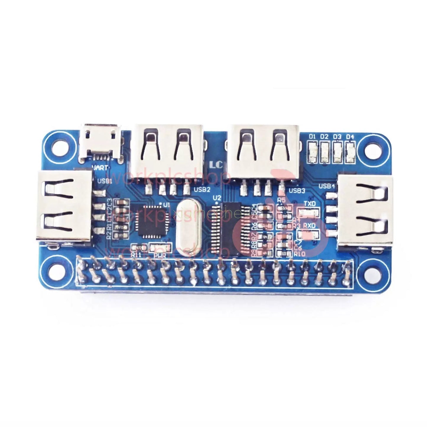 4 Port USB Hub For Raspberry Pi Expansion Board 5V UART Raspberry Zero/ W/3B+ [4]