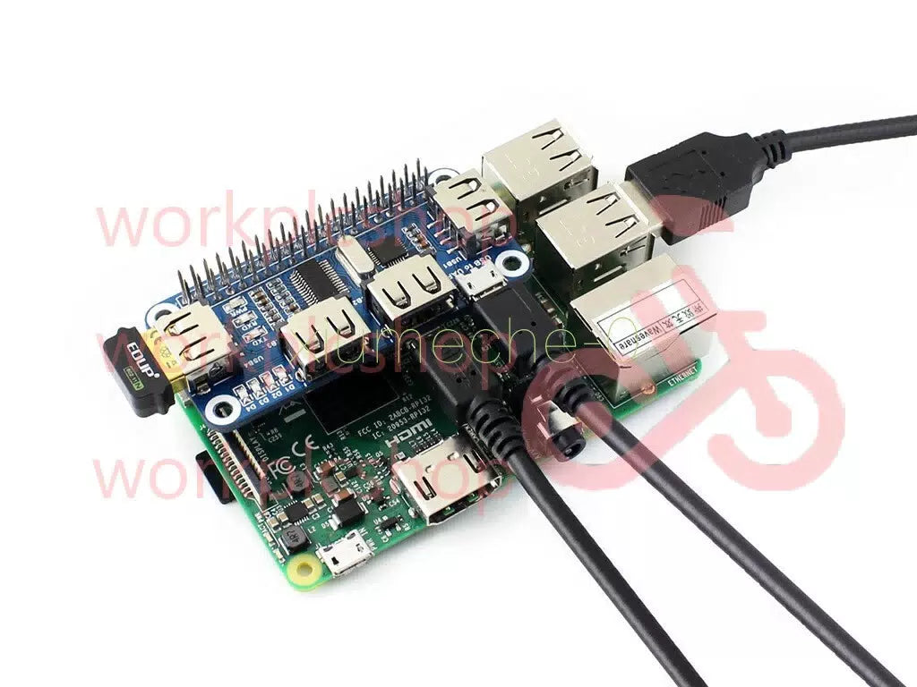 4 Port USB Hub For Raspberry Pi Expansion Board 5V UART Raspberry Zero/ W/3B+ [5]