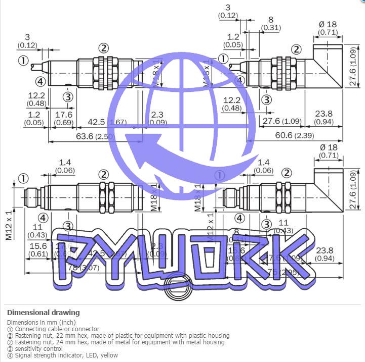 1Pcs SICK VTF18-4P1740 Photoelectric proximity sensor ,PNP