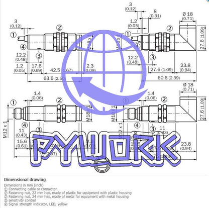 1Pcs SICK VTF18-4P1740 Photoelectric proximity sensor ,PNP