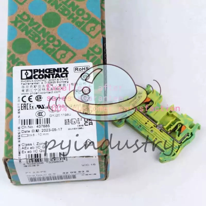 50PCS Phoenix Contact Grounding Terminal Block PT2.5-PE 3209536 [1]