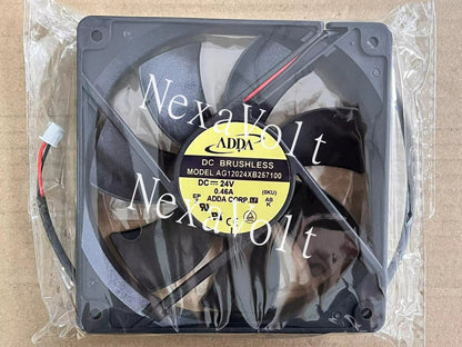 ADDA fan AG12024XB257100 24V 0.46A 120*120*25mm 2pin