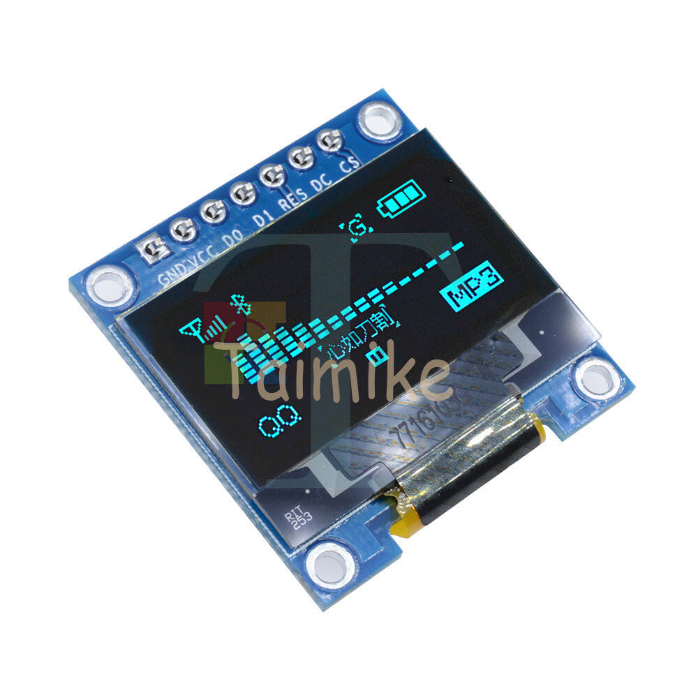 1PCS 0.96" 128X64 OLED LCD I2C 7-pin IIC SPI Serial LED Display Module
