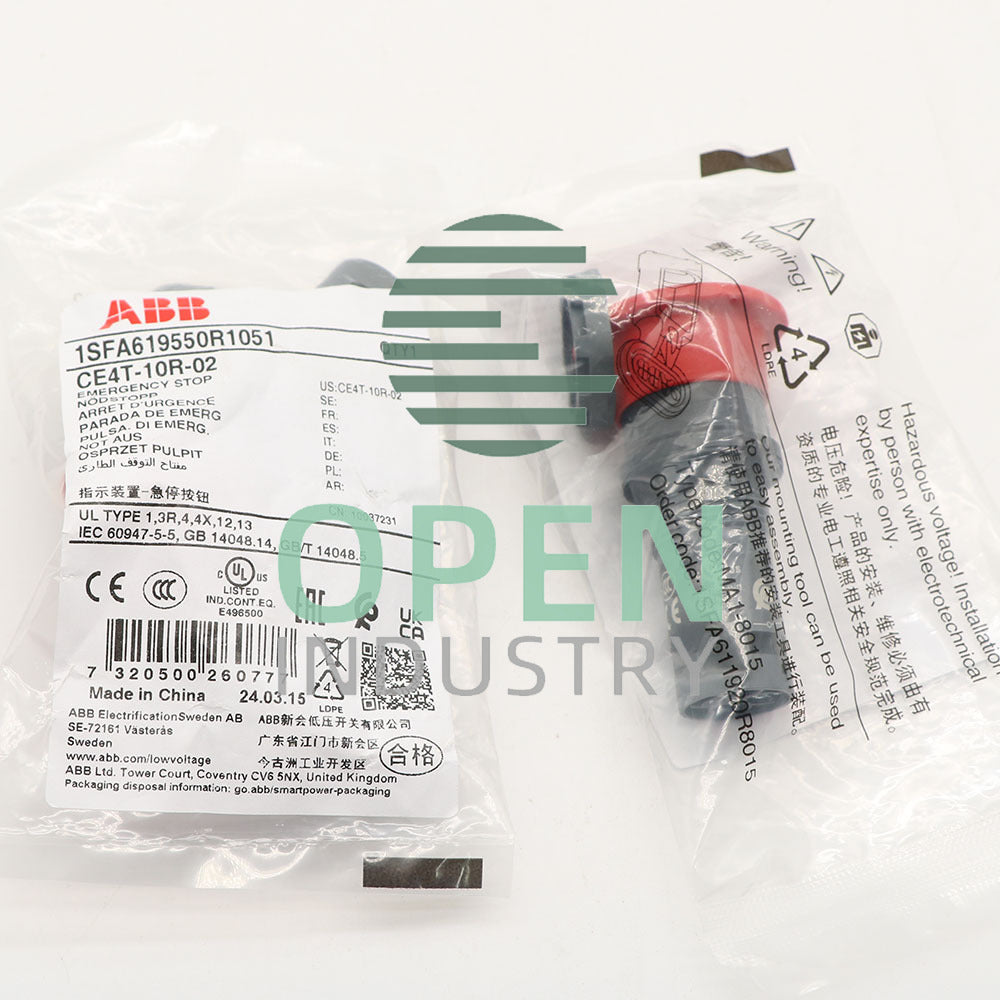 1PCS ABB Push Button CE4T-10R-02