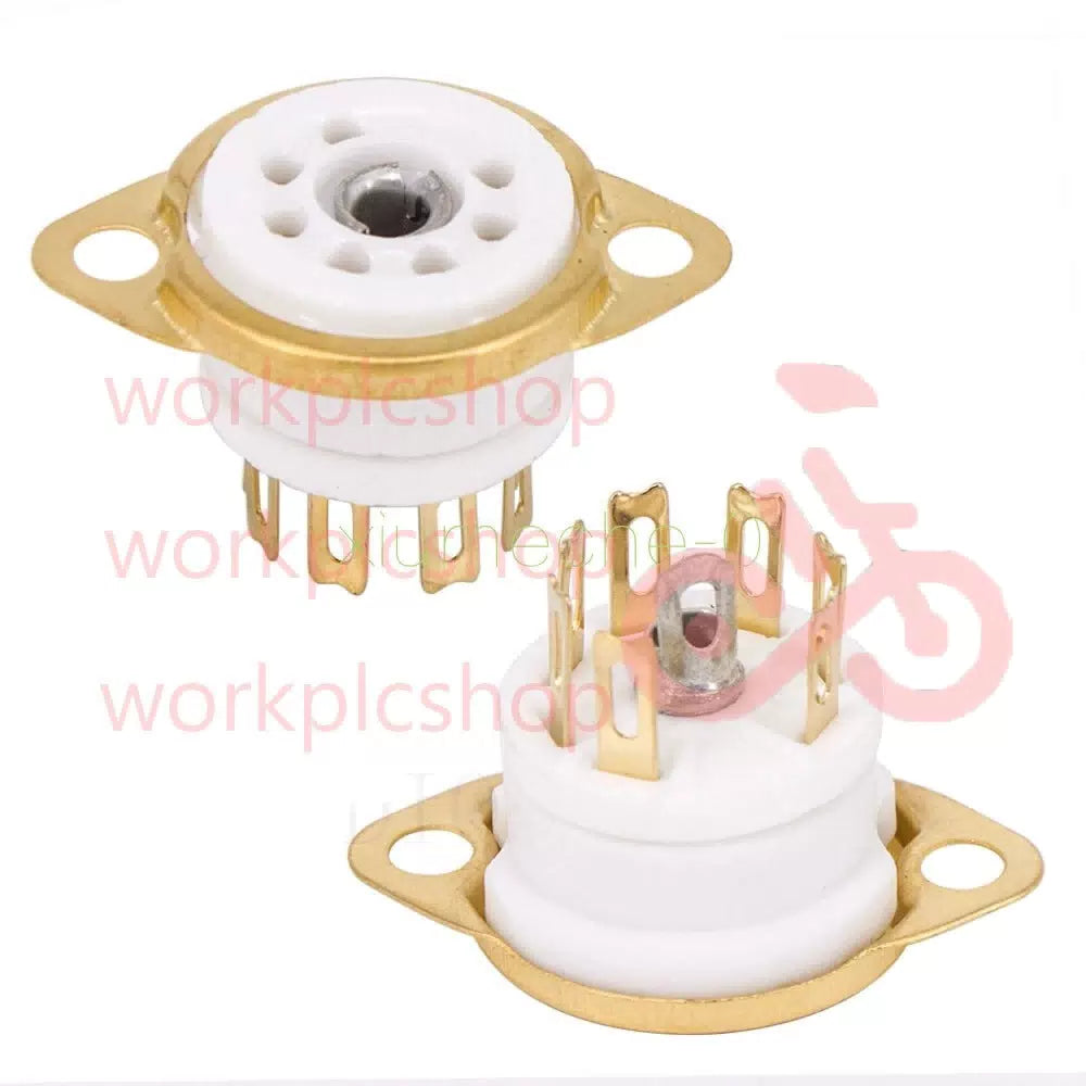 5PCS X Chassis Mount Ceramic 7pin Vacuum Tube Socket For 6J EAA91 EC92 6X4 6Z4 [3]