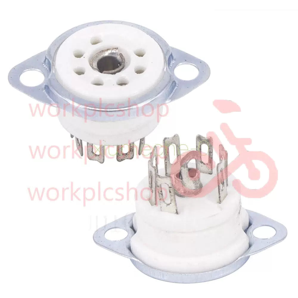 5PCS X Chassis Mount Ceramic 7pin Vacuum Tube Socket For 6J EAA91 EC92 6X4 6Z4 [4]