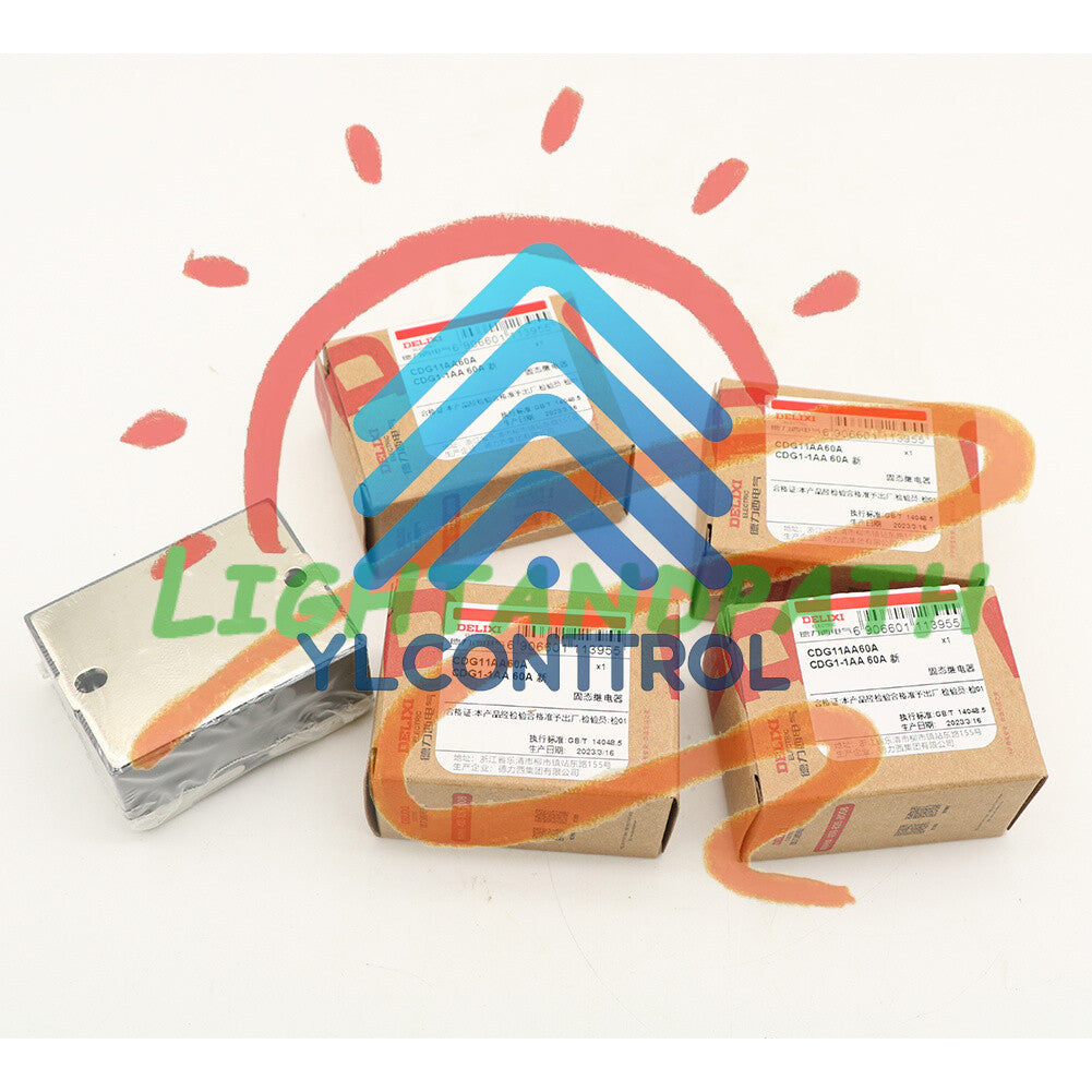 5PCS Delixi CDG1-1AA CDG11AA/60A Series Solid State Relay CDG1-1AA 60A ~s