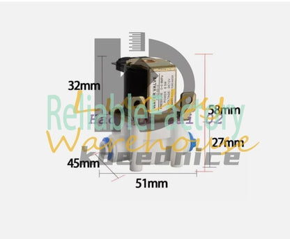 1PC 2 points inlet diameter 6.5mm Water valve PURO-XD12 DC 12V 6.5W