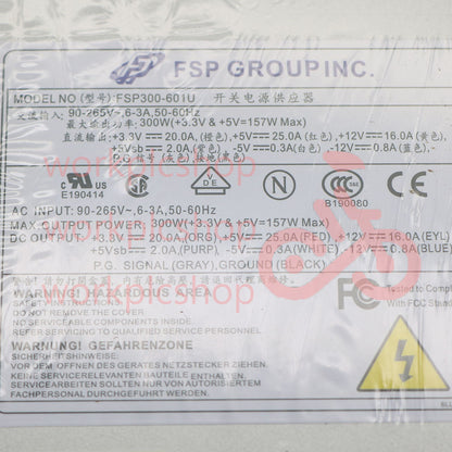 Full Han FSP300-601U rated 300W with -5V output 1U computer power supply