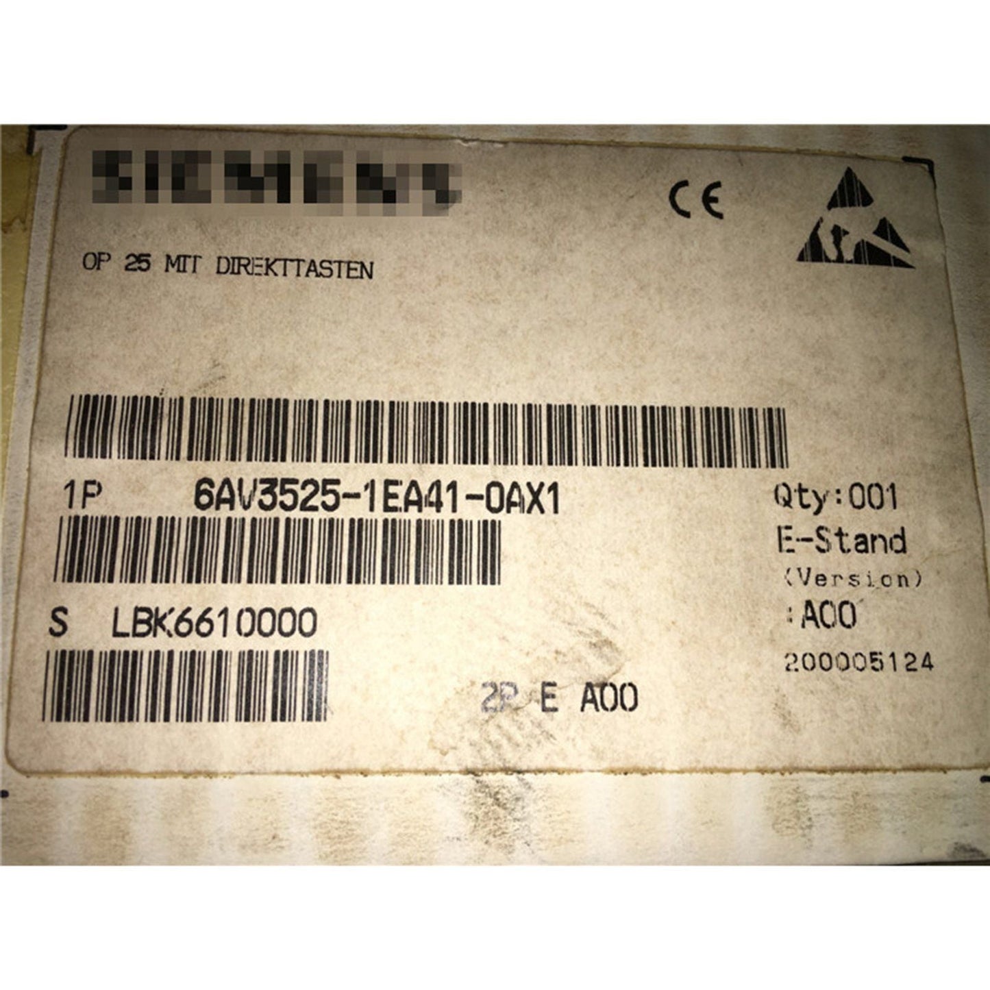 6AV3 525-1EA41-0AX1 - SIEMENS