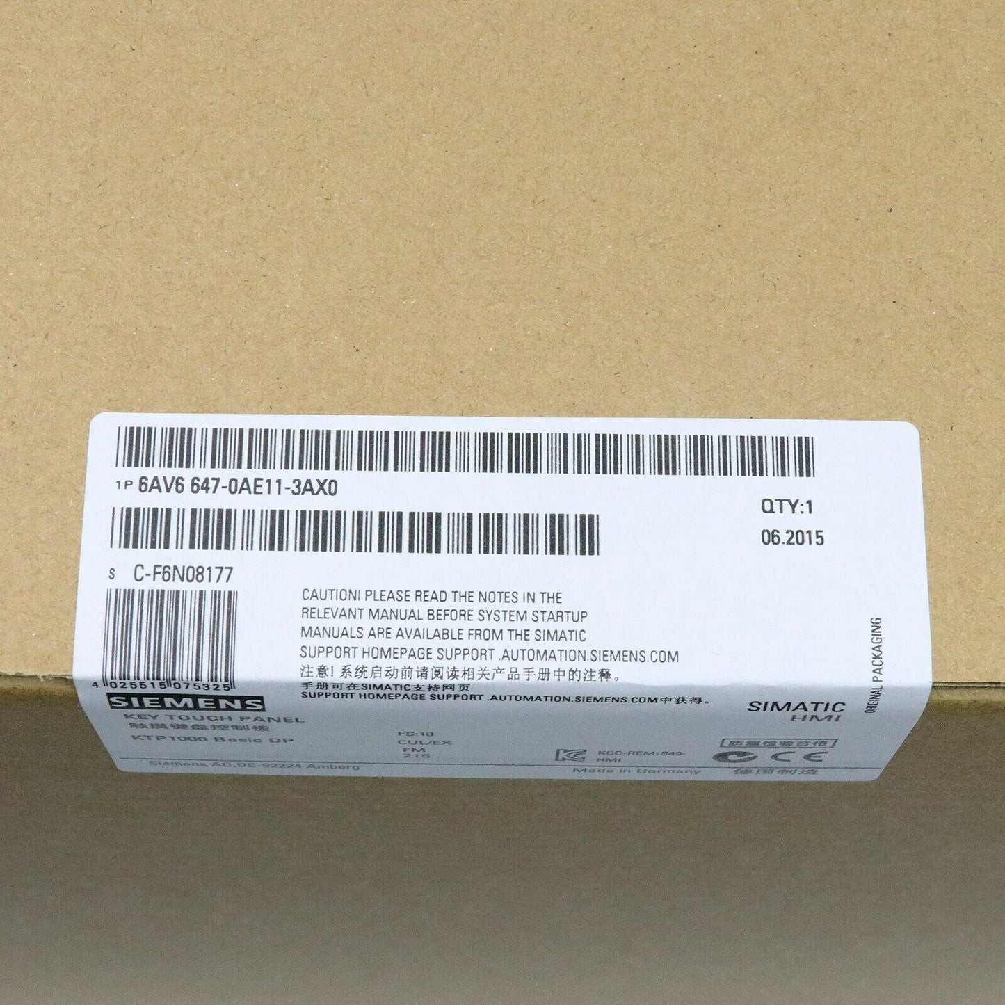 6AV6 647-0AE11-3AX0 - SIEMENS