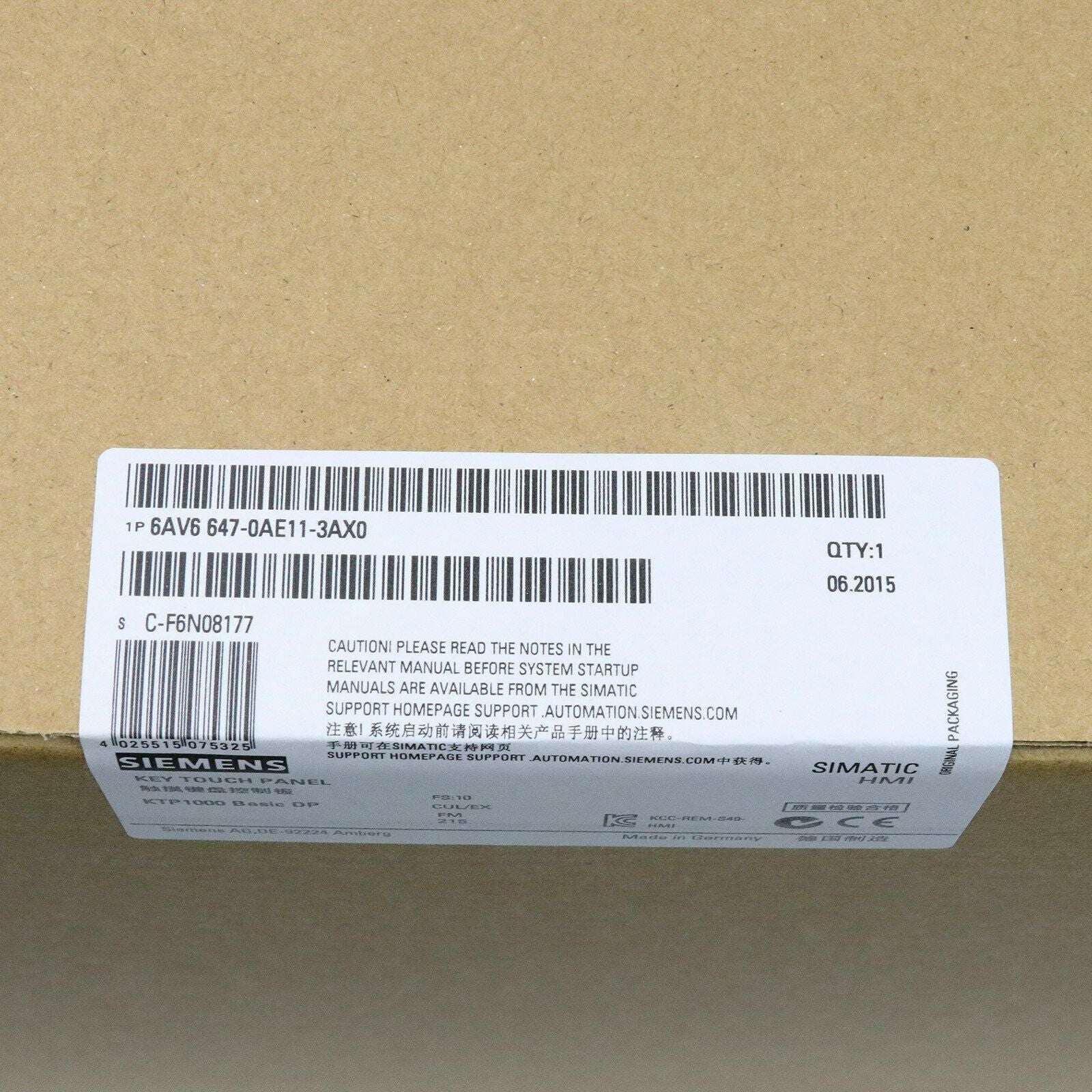 6AV6 647-0AE11-3AX0 - SIEMENS