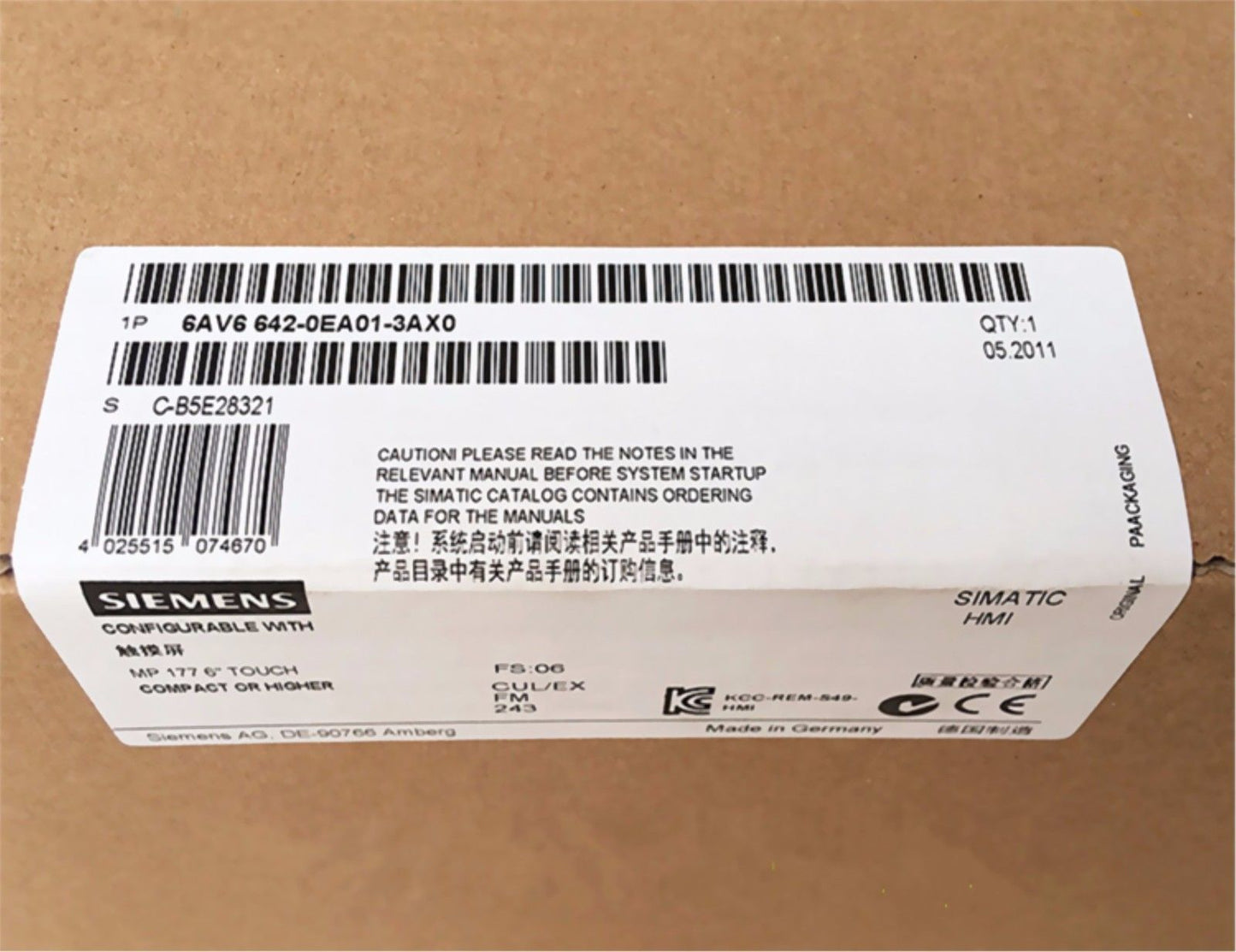 6AV6642-0EA01-3AX0 - SIEMENS