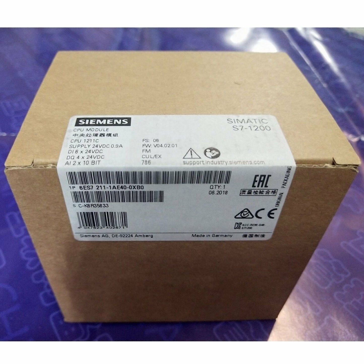 6ES7211-1AE40-0XB0 - SIEMENS
