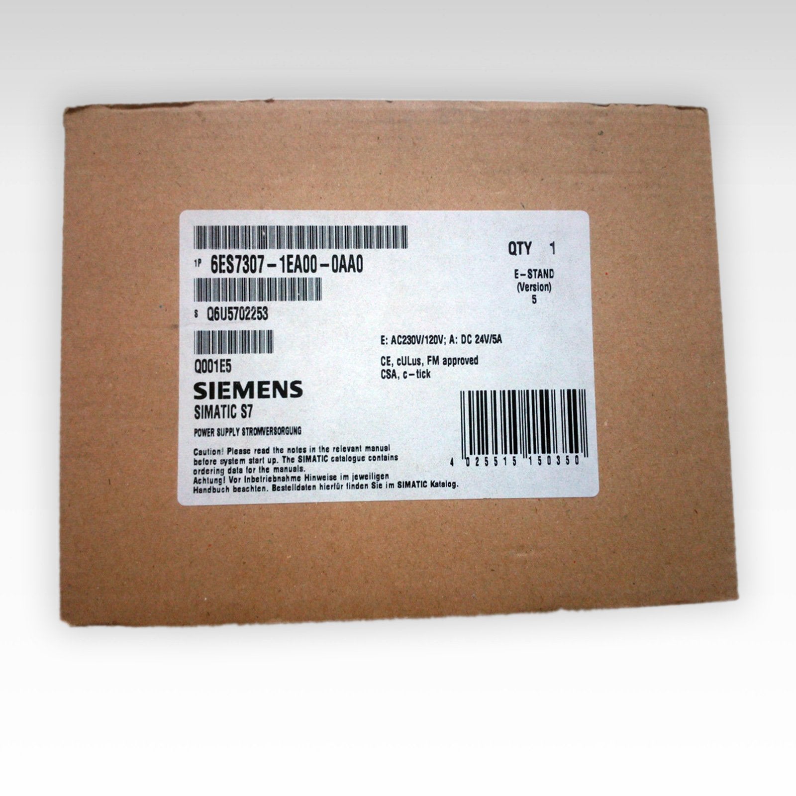 6ES7307-1EA00-0AA0 - SIEMENS