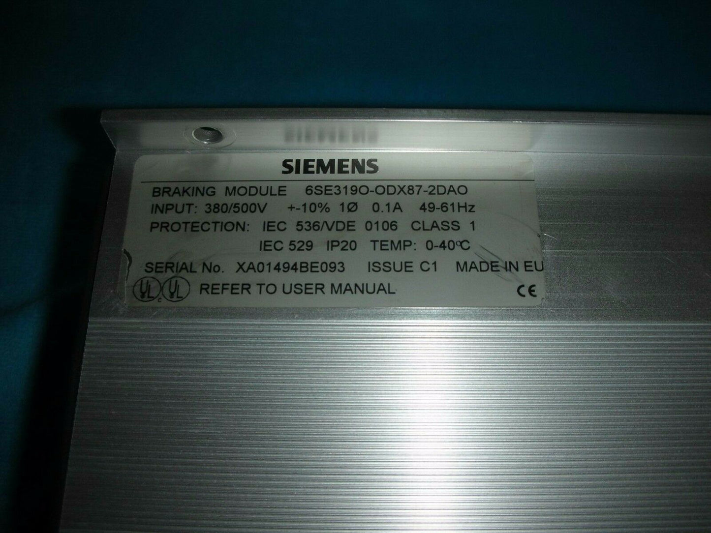 6SE319O-ODX87-2ADO - SIEMENS