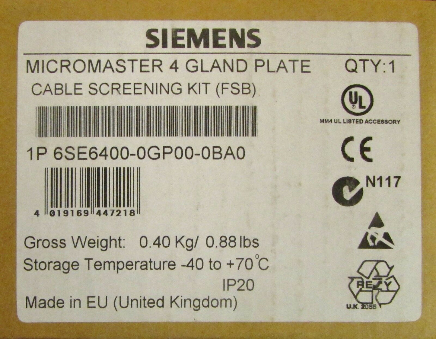 6SE64000GP000BA0 - SIEMENS