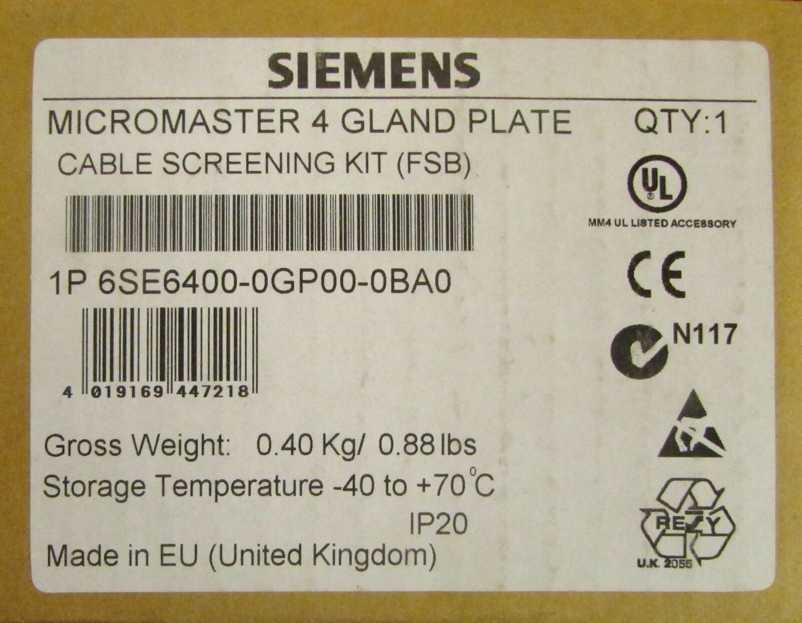 6SE64000GP000BA0 - SIEMENS