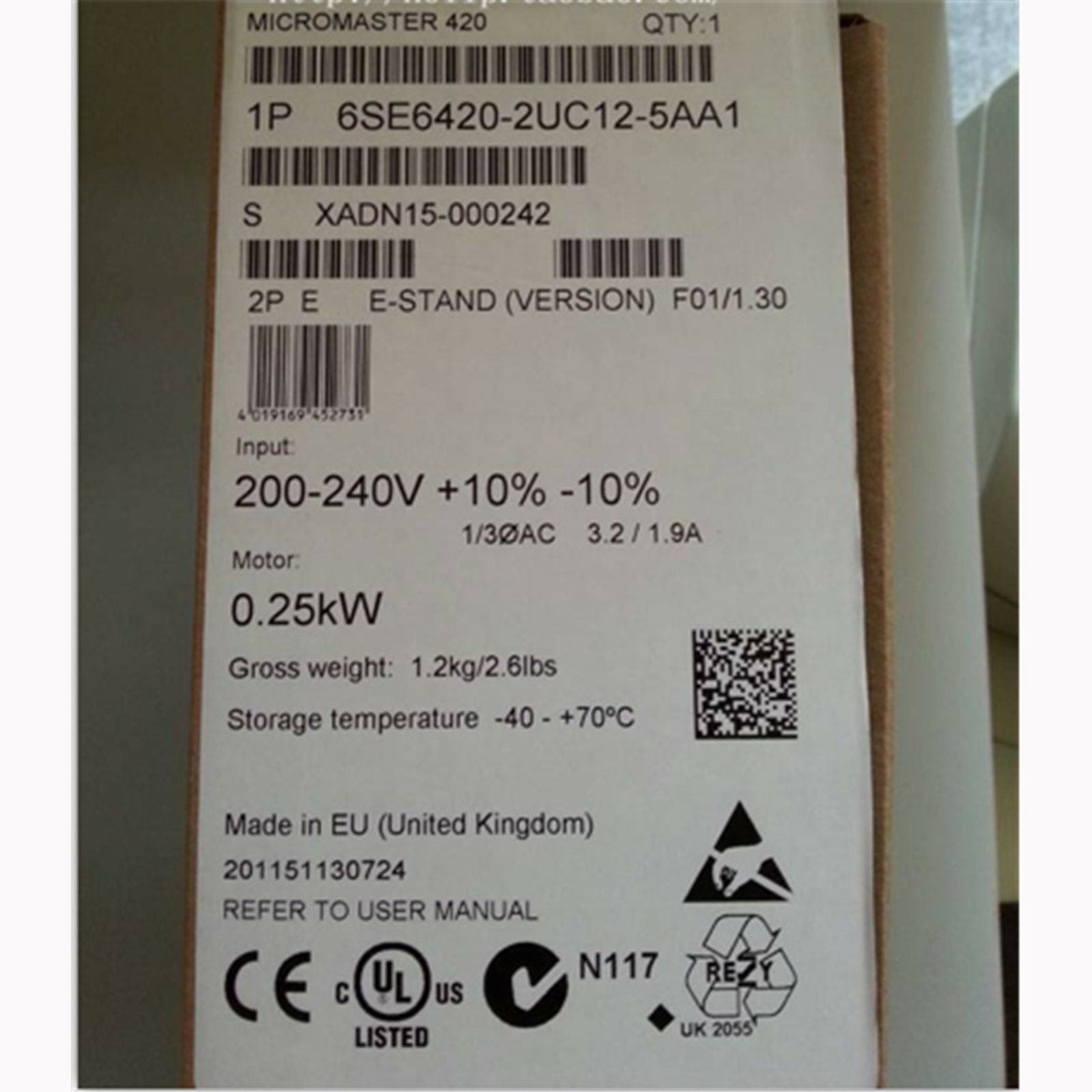 6SE64202UC125AA1 - SIEMENS