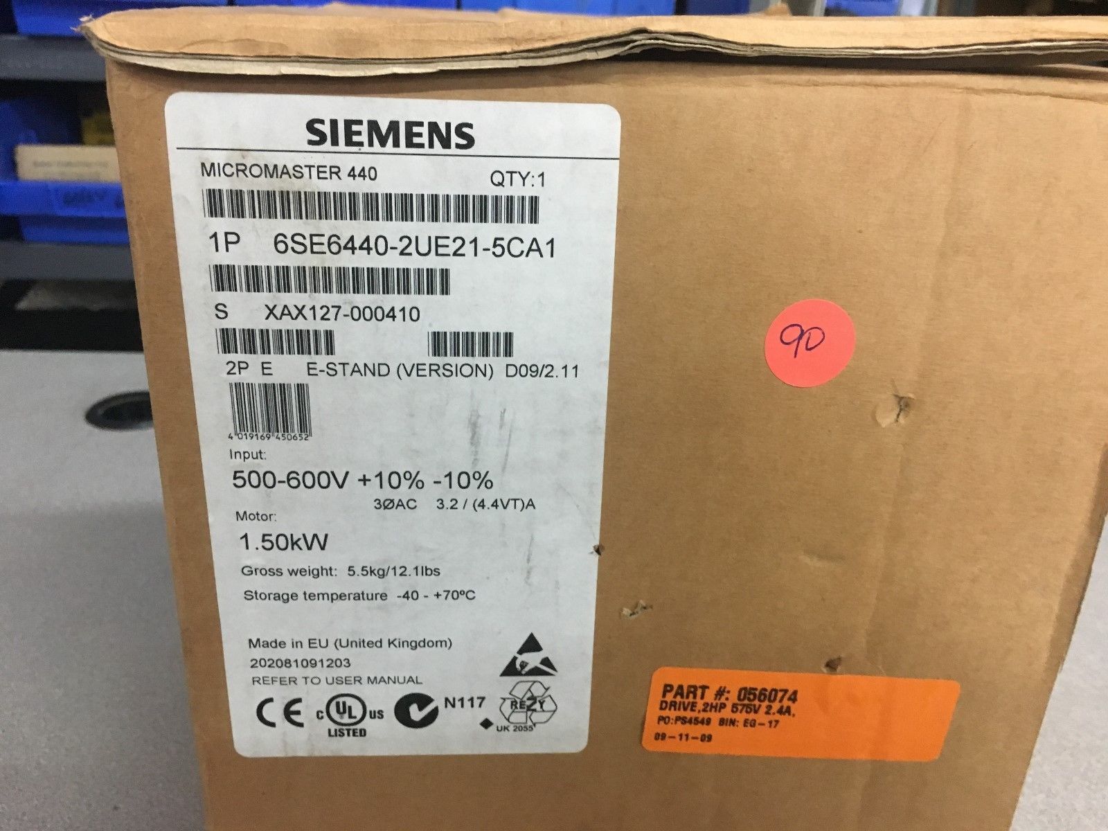 6SE6440-2UE21-5CA1 - SIEMENS