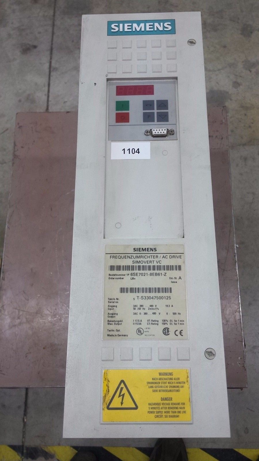6SE7016-1ea51-z - SIEMENS