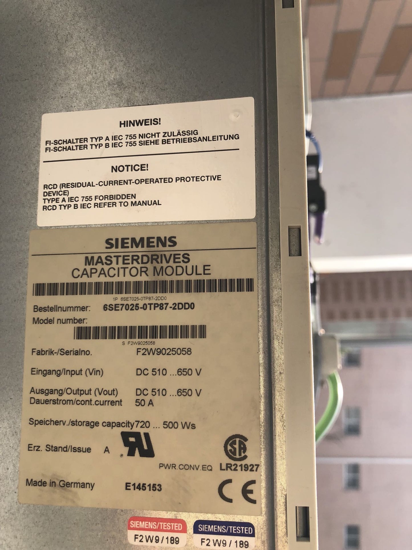6SE7025-0TP87-2DD0 - SIEMENS