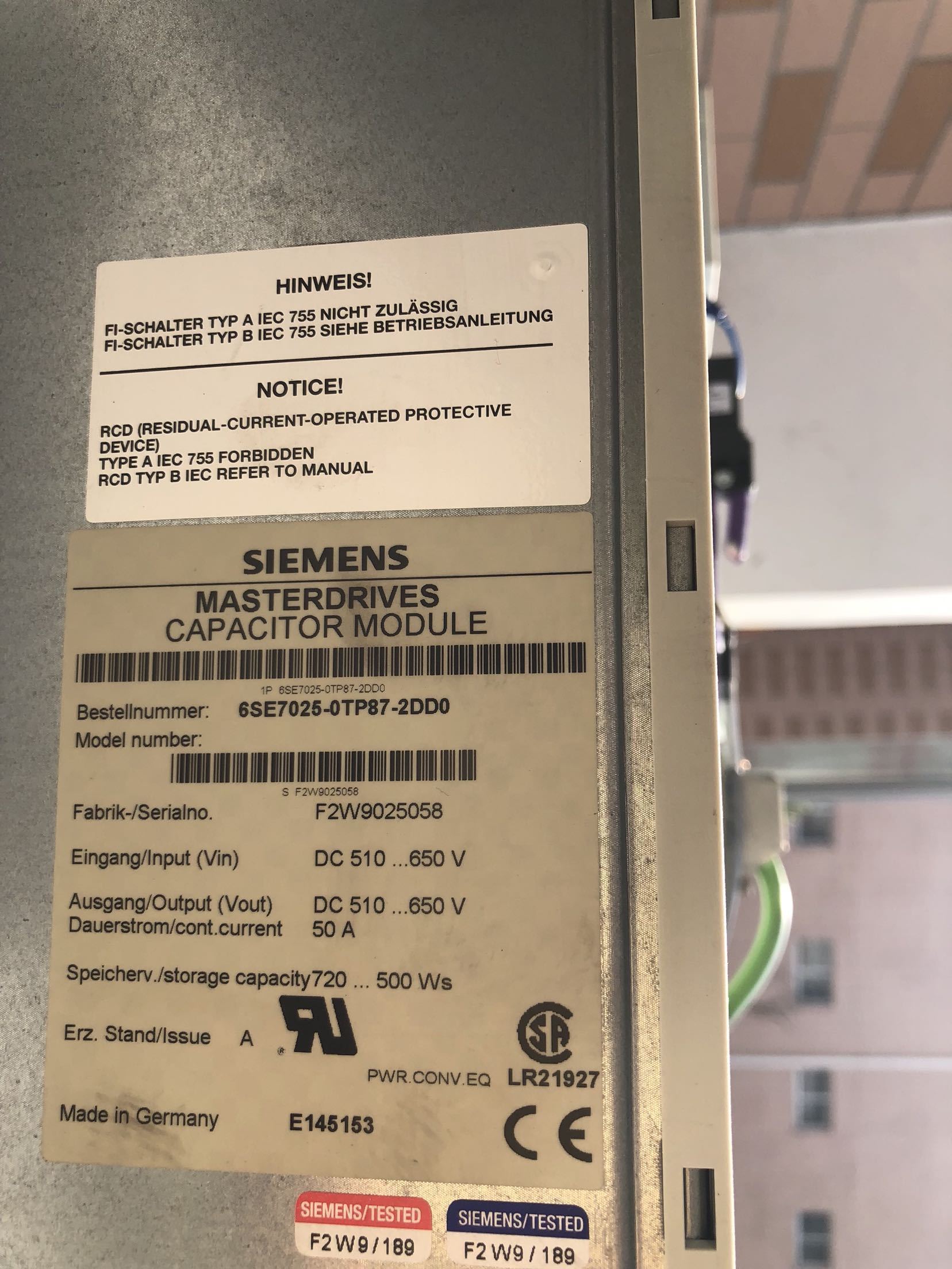 6SE7025-0TP87-2DD0 - SIEMENS