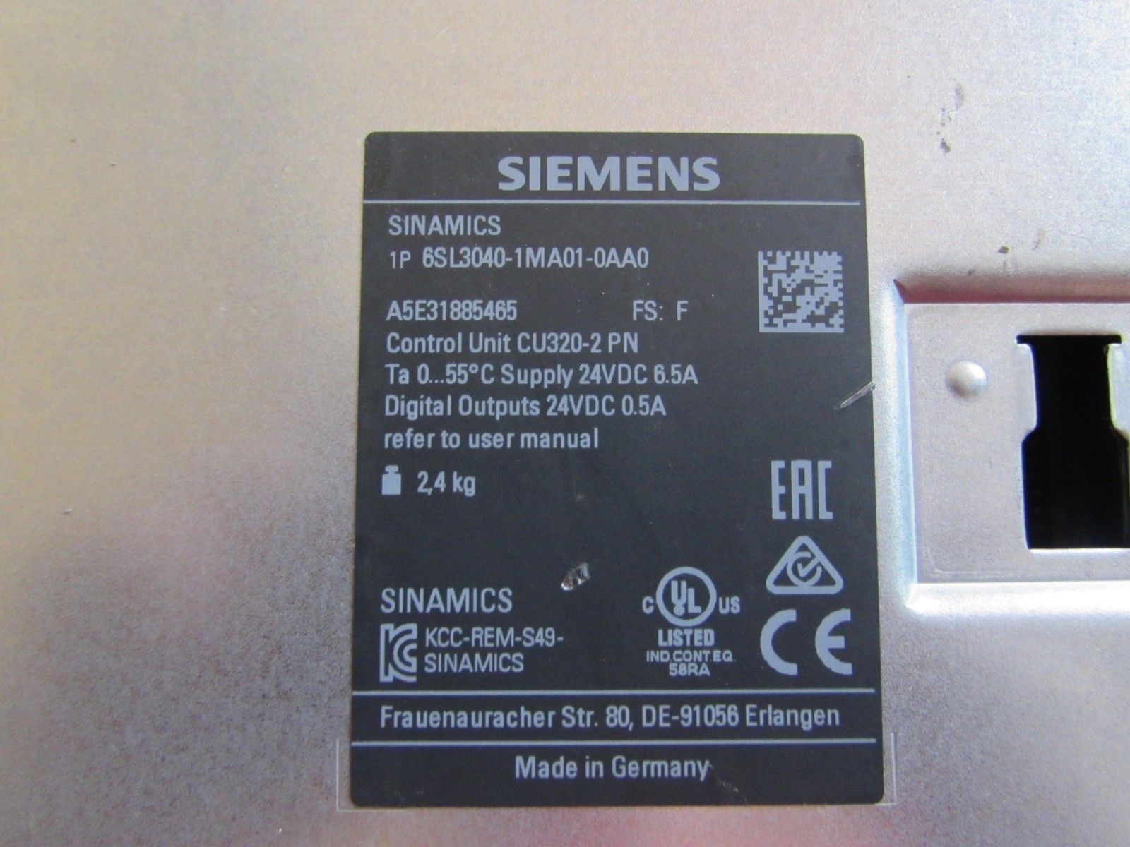 6SL3040-1MA01-0AA0 KOEED 500+, 80%, import_2020_10_10_031751, Other, Siemens