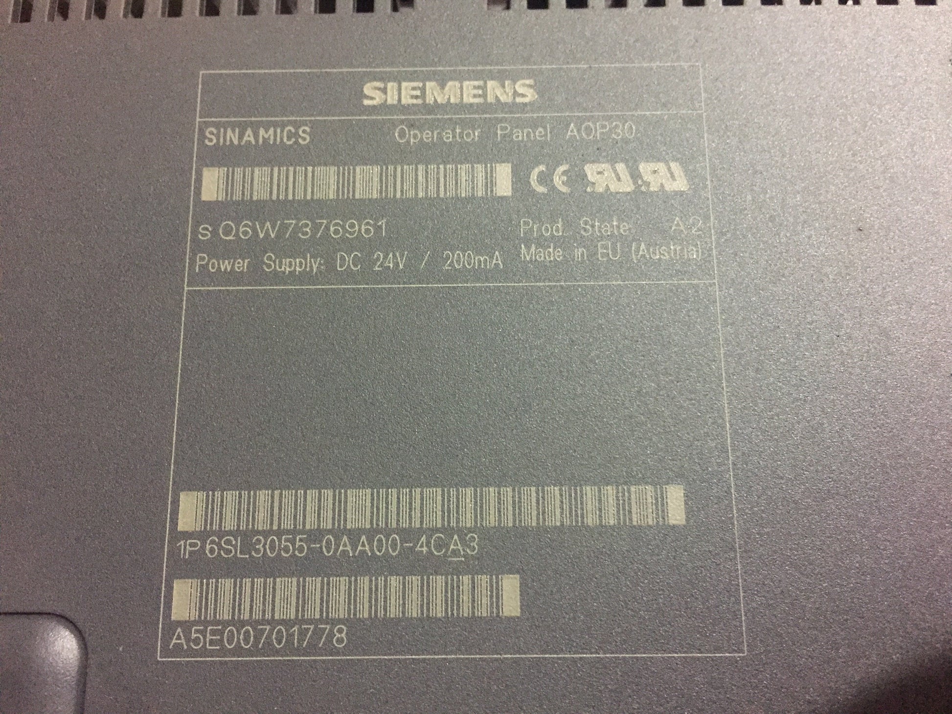 6SL3055-0AA00-4CA3 - SIEMENS