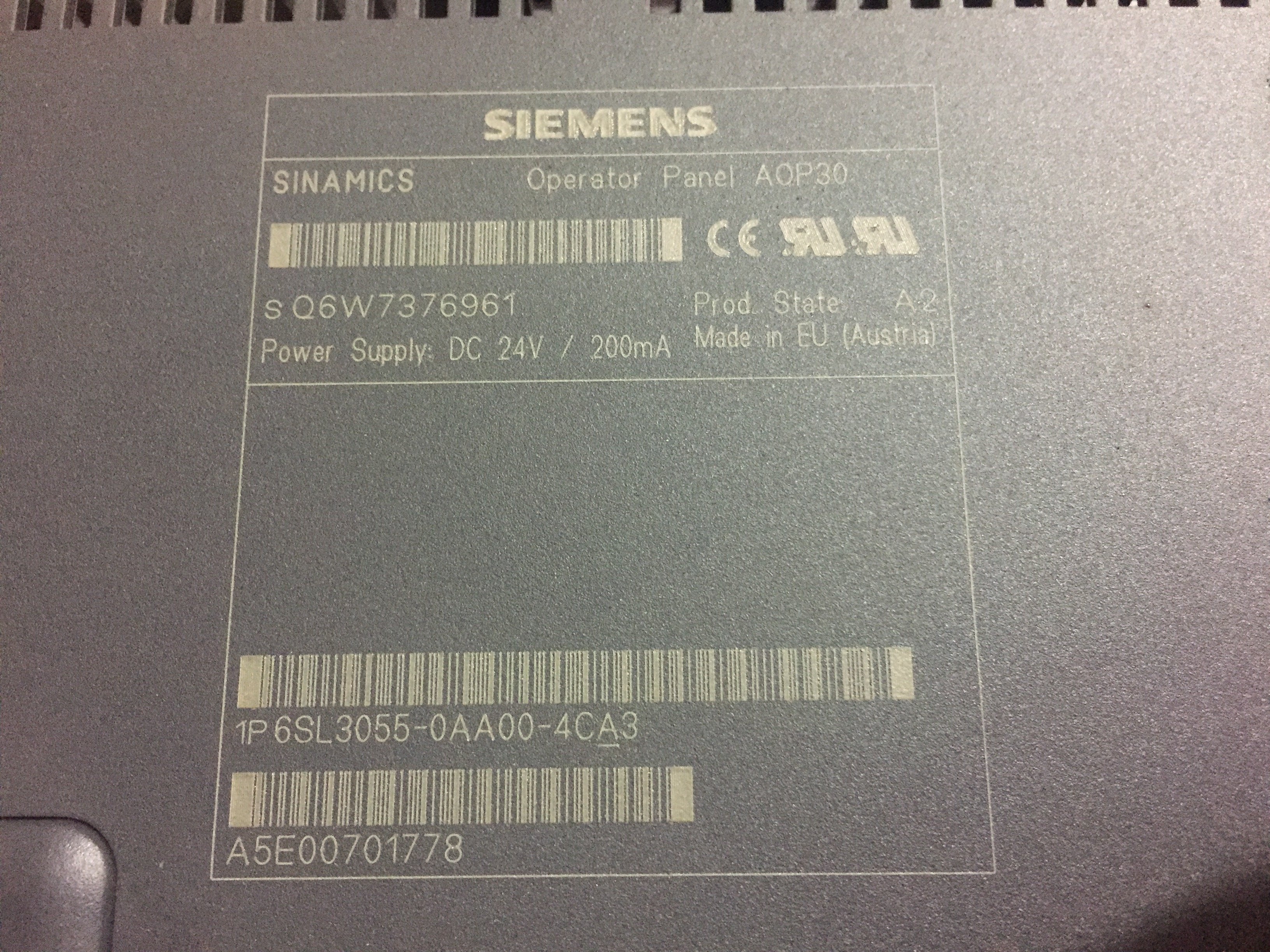 6SL3055-0AA00-4CA3 KOEED 500+, 90%, import_2020_10_10_031751, Other, Siemens