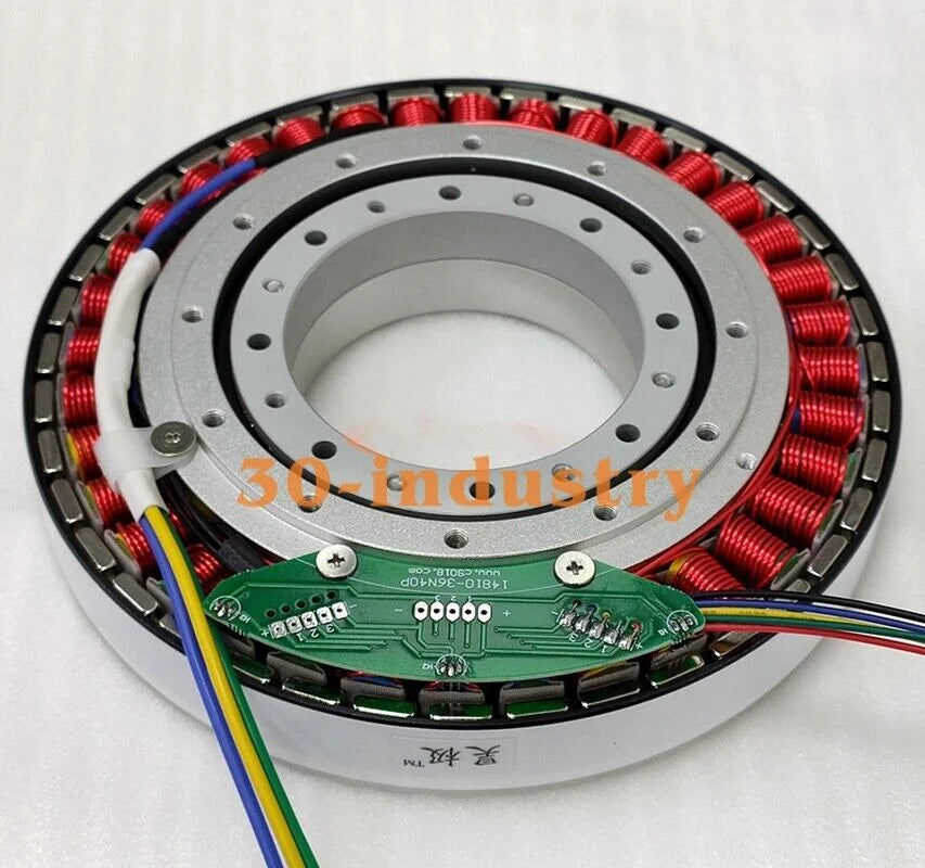 700W Hollow Shaft Ultra-low Speed Disc Brushless DC Motor 14810 159.2*31mm - KOEED [2]