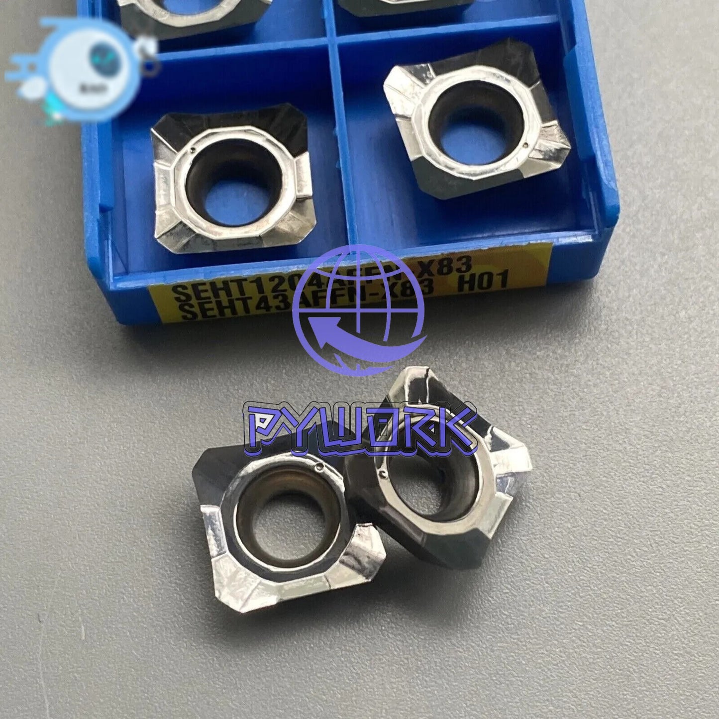 30pcs SEHT1204AFFN-X83 SEKT1204 SEET 45 ° milling inserts for aluminum