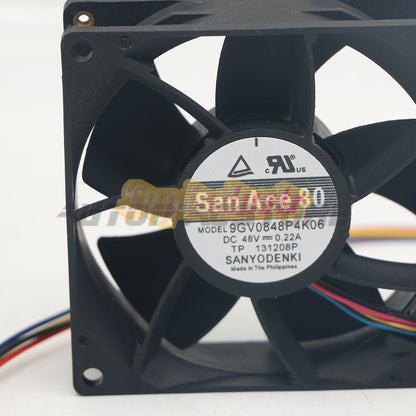 .1Pcs For Sanyo 9GV0848P4K06 48V 0.22A 4-Wire Server Cooling FanUS