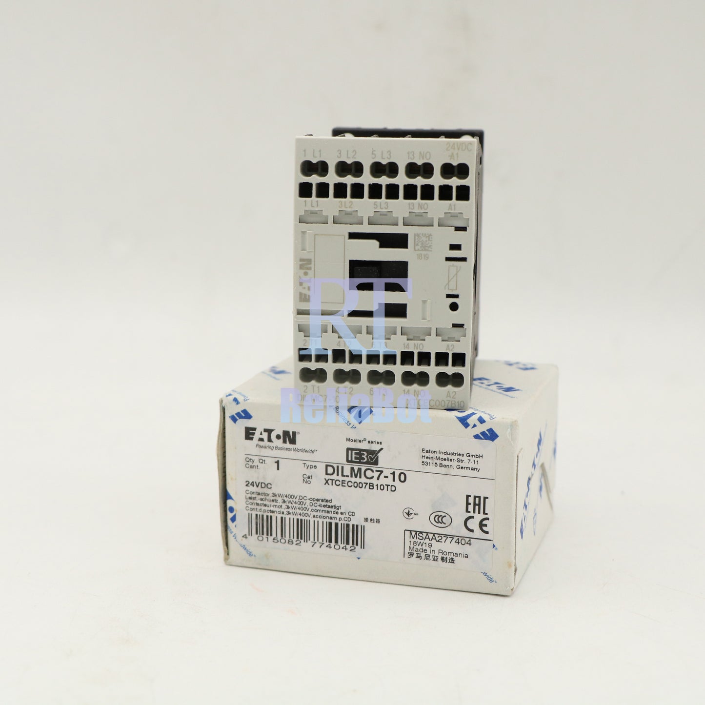 1PCS EATON MOELLER Ac Contactor DILMC7-10 24VDC Rapid delivery