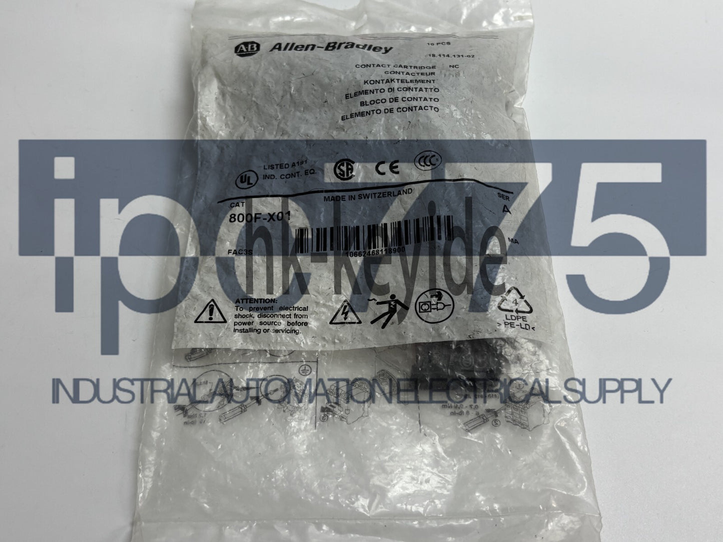 800FX01 10PCS Allen Bradley 800F-X01 contact block Fast delivery