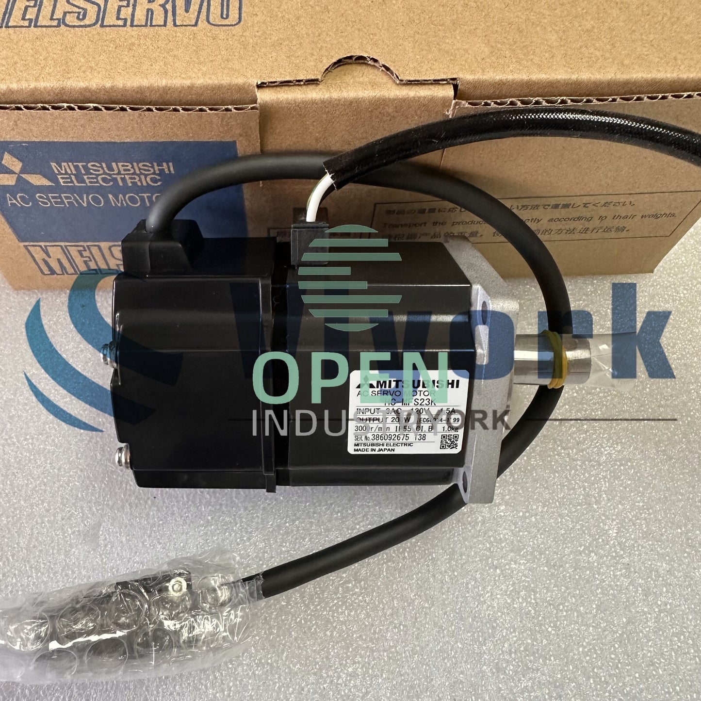1PCS Mitsubishi HC-MFS23K AC SERVO MOTOR I/P 3AC 120V 1.5AMP O/P