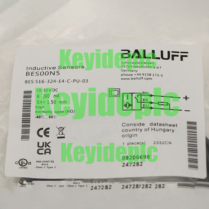 1PCS BALLUFF BES 516-324-E4-C-PU-03 (BES00N5)Inductive standard sensors PNP