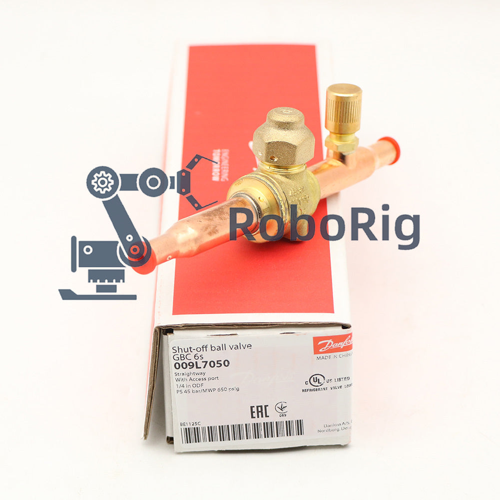 Danfoss 009L7050 1/4in Shut Off Ball Valve ODF GBC 6s Multiple Refrigerant MWP 6