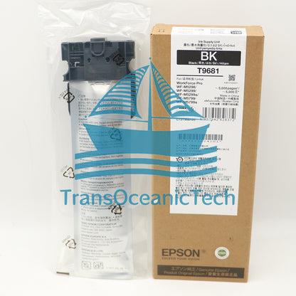 1PCS T9681 Black Ink Cartridge For Epson WF-M5799a M5799 WF-M5299a M5299