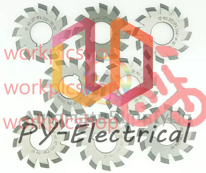 8Pcs /Set 1#2#3#4#5#6#7#8# Involute Gear Cutters Module0.3~8 PA20 Bore16~135 [1]