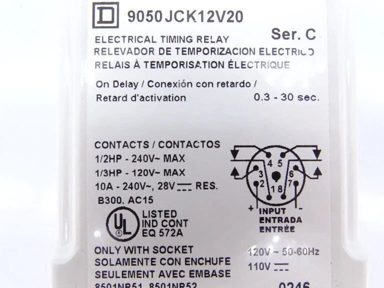 9050JCK12V20 Relay - SCHNEIDER ELECTRIC [3]