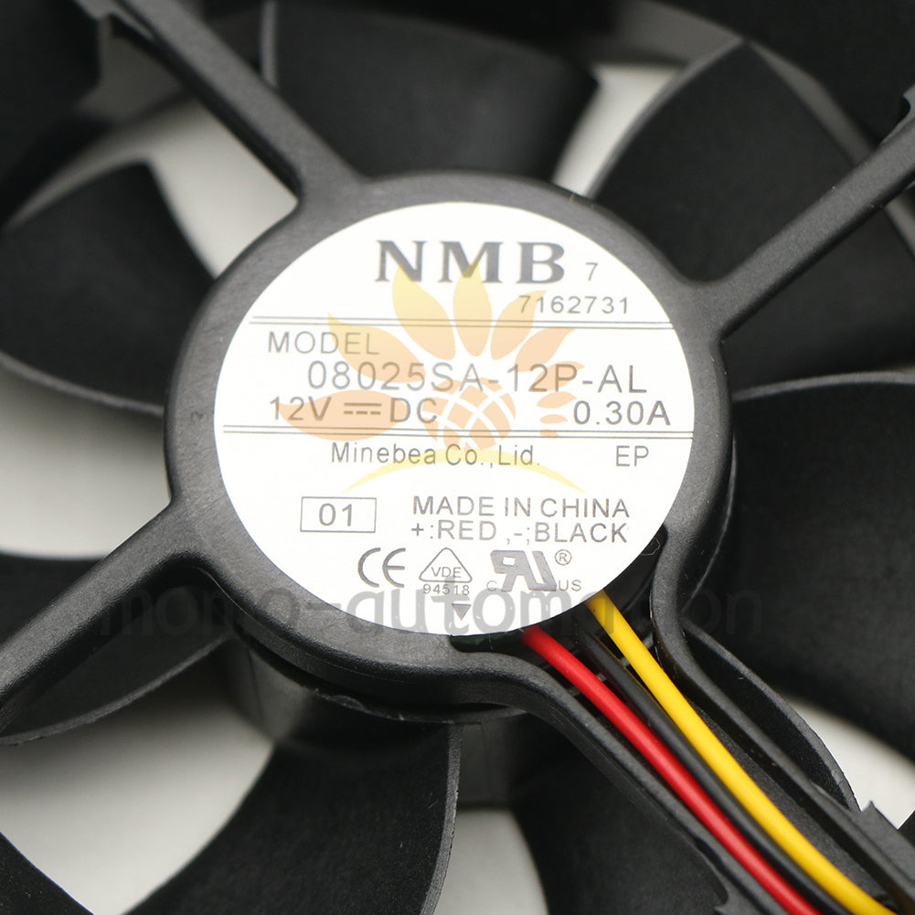 NMB 08025SA-12P-AL 12VDC 0.30A 3-wire Dual Ball Bearing Cooling Fan 1PCS