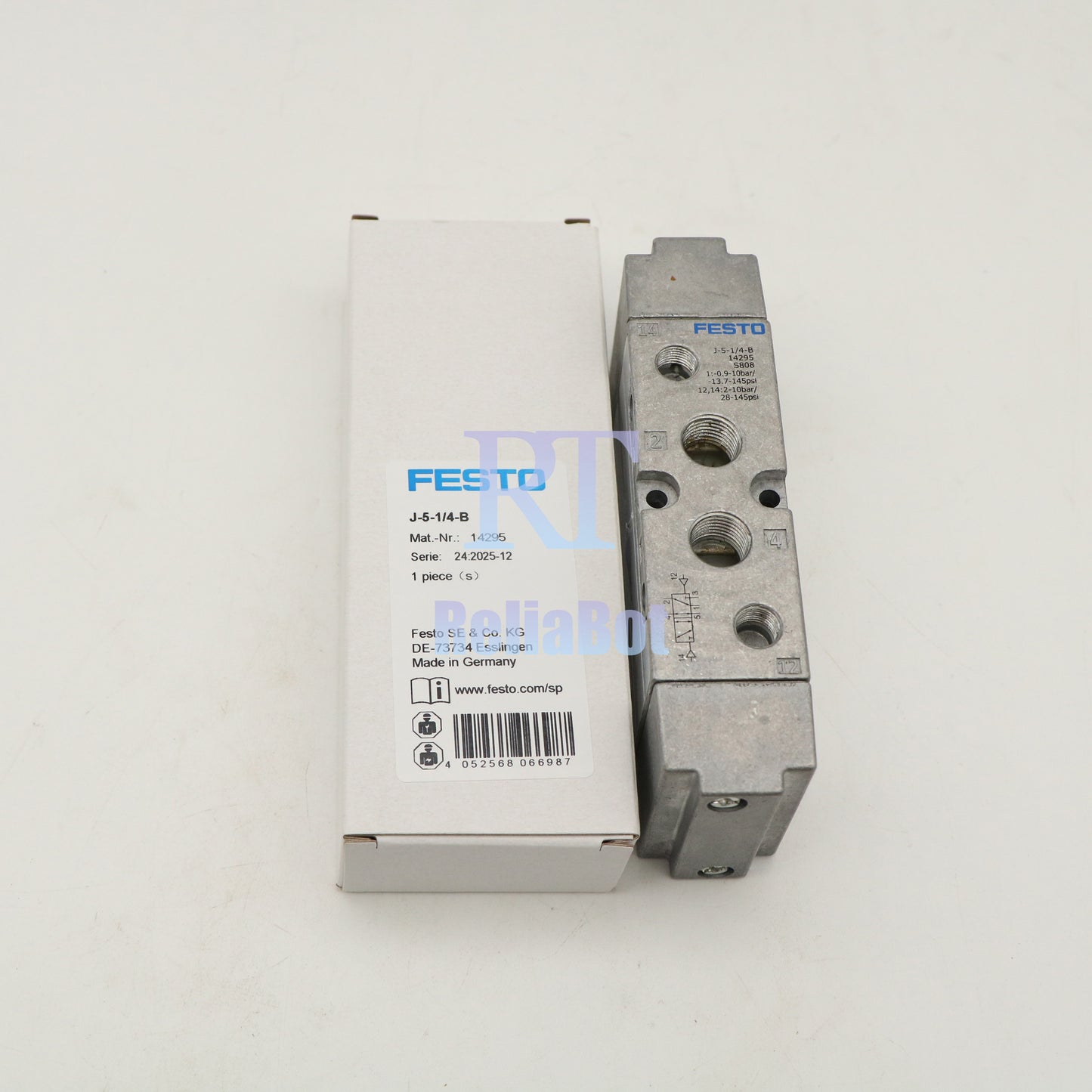1PC FESTO J-5-1/4-B 14295 Solenoid Valve